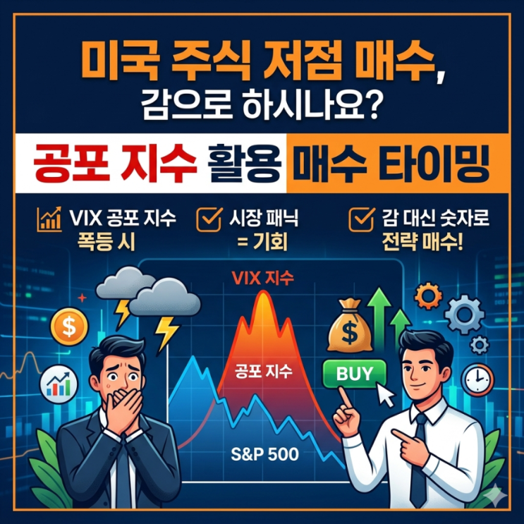  미국 주식 저점 매수, 감으로 하시나요? 2029년 서울 입주 예정 직장인이 꼽은 공포 지수 활용 매수 타이밍