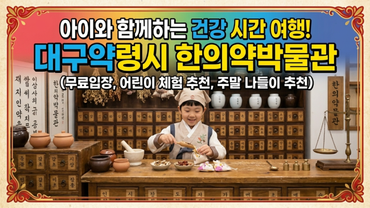  대구 주말 아이와 나들이, 약령시 한의약박물관 주차 및 한방체험 후기