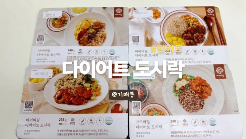 냉동 다이어트 도시락 추천 마이비밀 내돈내먹 후기