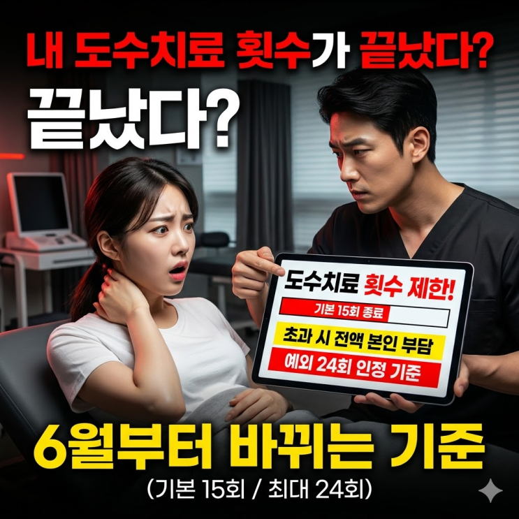  도수치료 건강보험 관리급여 도입 안내: 1회 비용 및 연간 횟수 제한 총정리