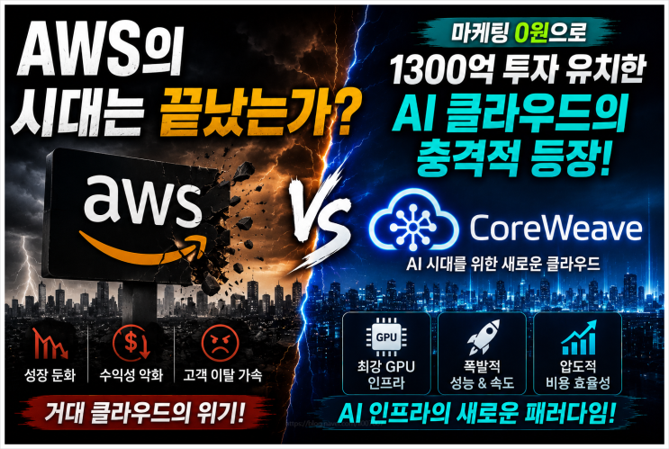  AWS의 시대는 끝났는가 마케팅 0원으로 1300억 투자 유치한 AI 클라우드의 충격적 등장