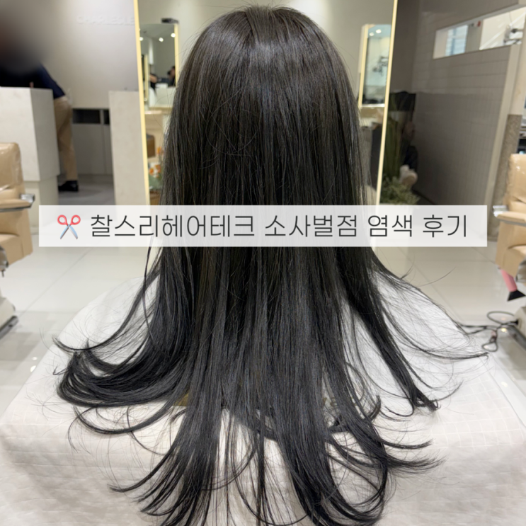  평택 비전동미용실 찰스리헤어테크 소사벌점 도준실장님 염색후기
