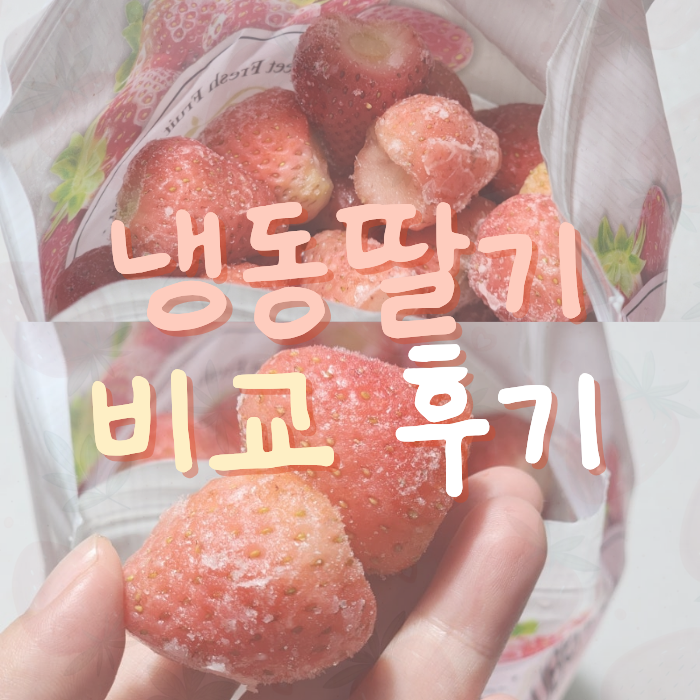 냉동딸기 비교 추천 딸기잼이나 스무디용 딸기 구분하는 방법
