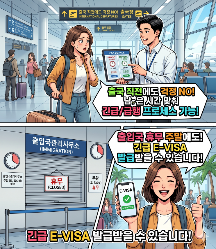 미국인 중국인 베트남 비자: 365일 쉬지 않는 급행 & 긴급 발급 서비스