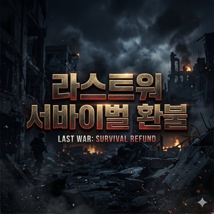 모바일게임 라스트워 서바이벌 환불 처리 과정