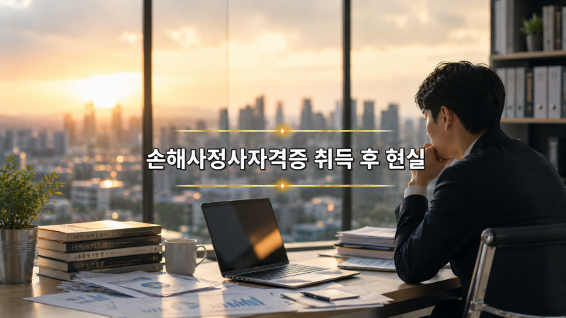 손해사정사시험 경쟁률보다 무서운 손해사정사자격증 취득 후 현실
