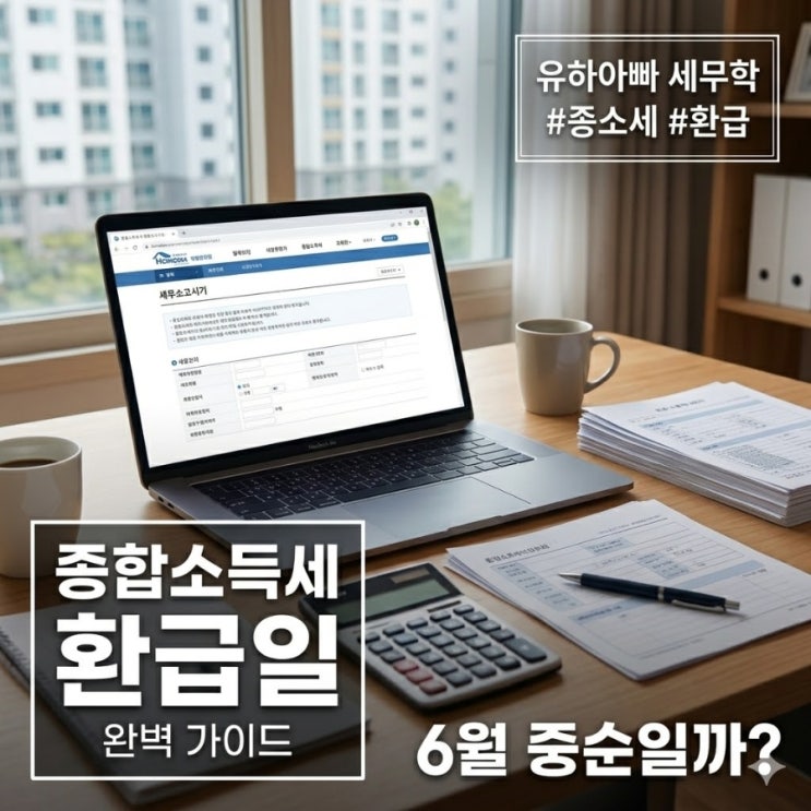 종합소득세 환급일, 종소세 환급일 조회하고 확인하는 방법