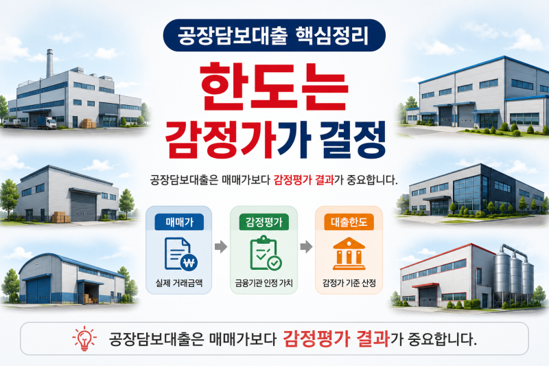 공장담보대출 한도 얼마나 나올까? 제조공장·물류창고 감정평가 기준 총정리｜산업단지 공....