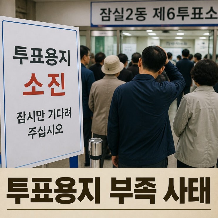 <b>노태악 선관위원장</b> 사퇴 논란과 투표용지 부족 사태