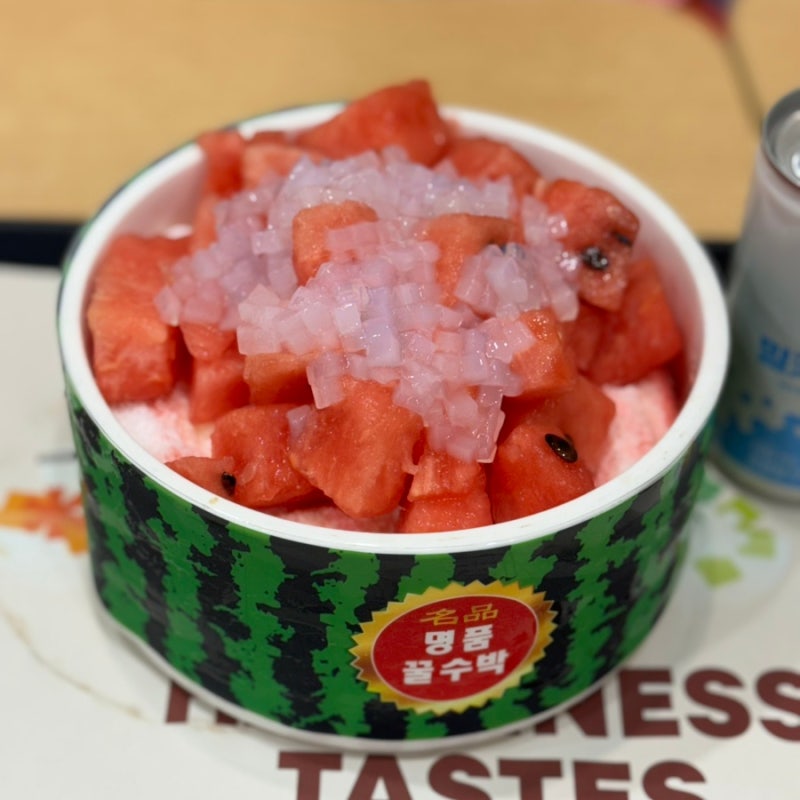 설빙 신상 수박화채빙수 솔직리뷰