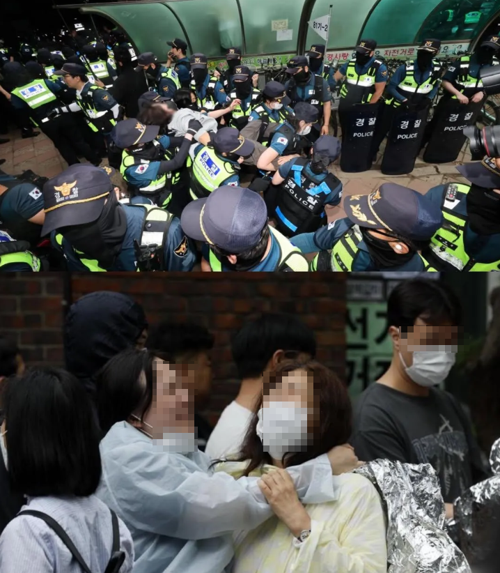 <b>잠실</b> 투표함 경찰 기동대... 시간 <b>대치</b> 끝 투표함 <b>개표소</b>로... 