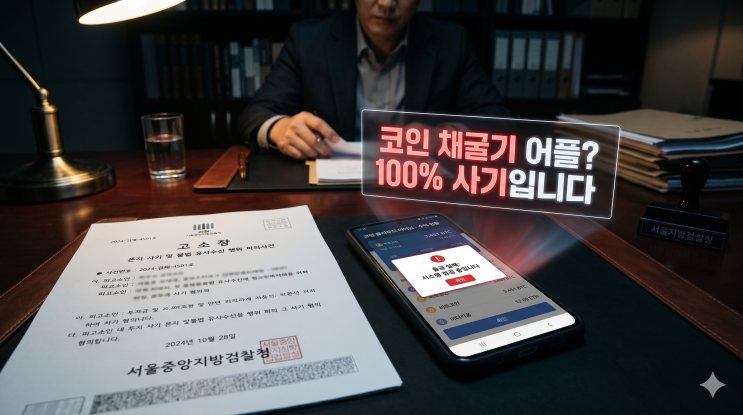  클라우드 마이닝 코인 채굴 어플 먹튀? 폰지사기 형사고소법