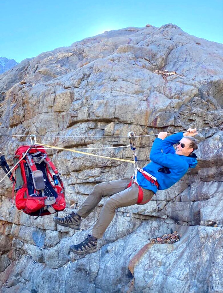  티롤리안 트래버스(tyrolean traverse) 장비