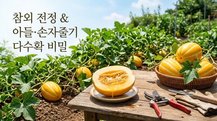  참외 키우기 순지르기 및 손자줄기 재배법