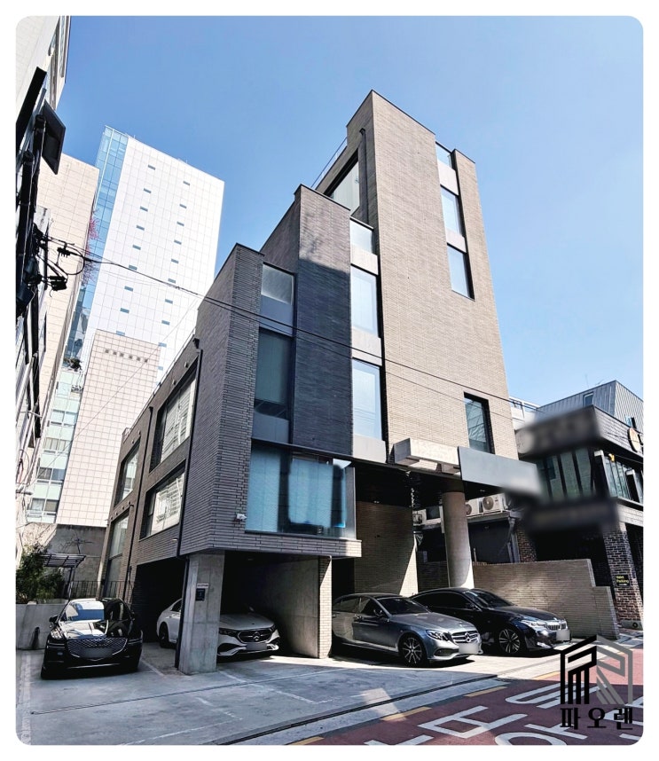  청담동 도산대로이면 꼬마빌딩임대 | 학동사거리이면 B1~5층 통임대 247평 루프탑