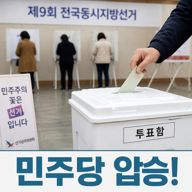  제9회 전국동시지방선거 개표현황 한눈에 보기
