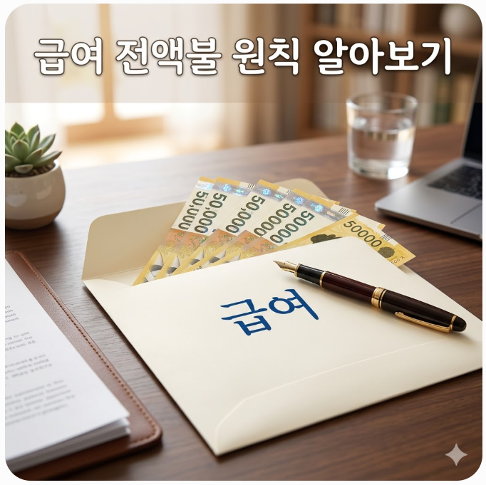  급여 전액불 원칙이란? 월급 줄 때 절대 공제하면 안 되는 것들