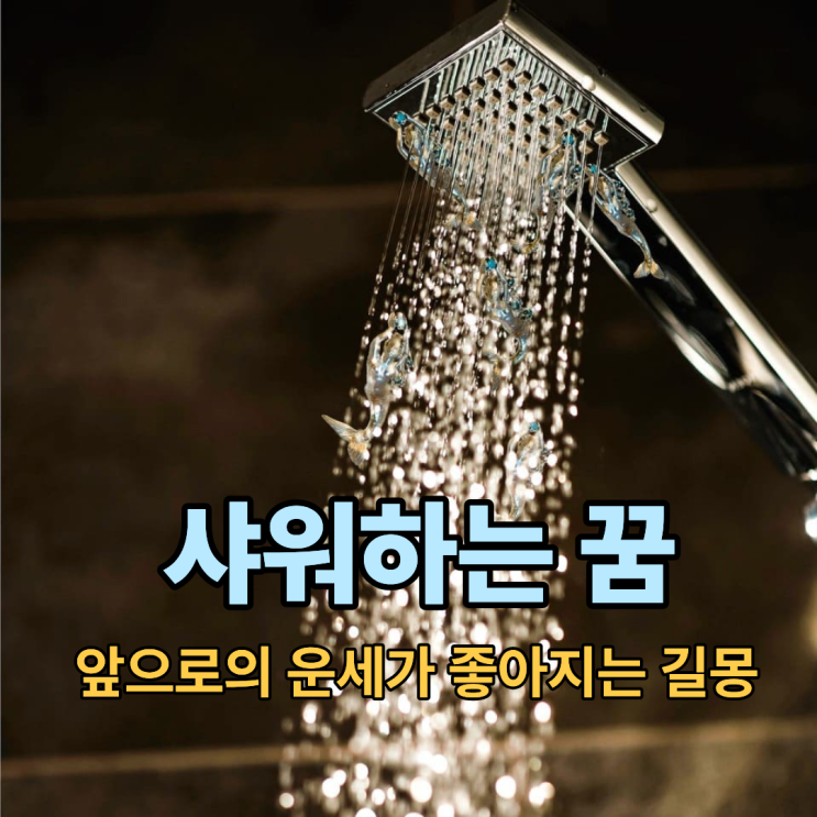  샤워하는 꿈  긍정적인 변화의 시작을 암시하는 길몽