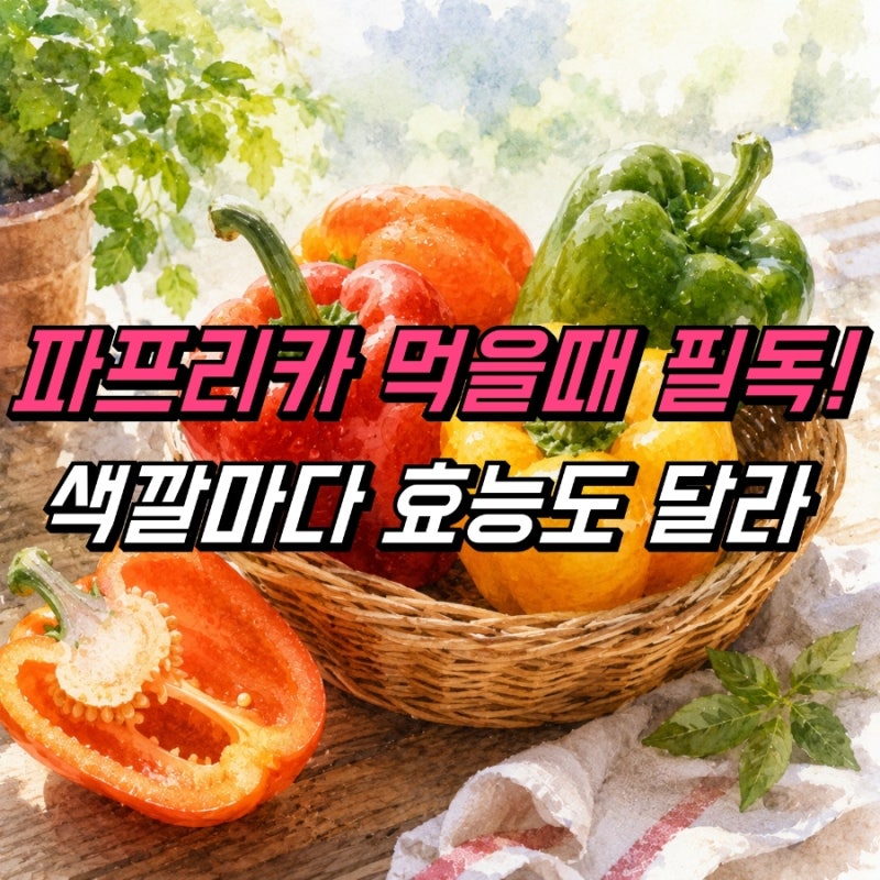 파프리카 효능, 색깔별 특징 궁금하다면 (빨강 노랑 주황 초록)