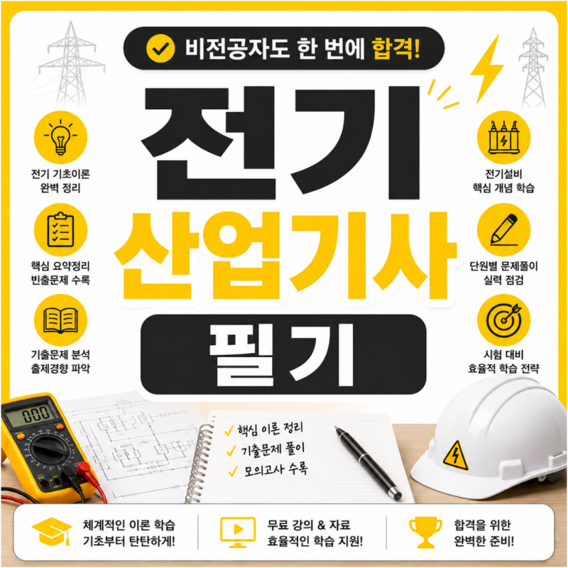 전기산업기사 필기 교재 독학 및 인강 추천하는 이유