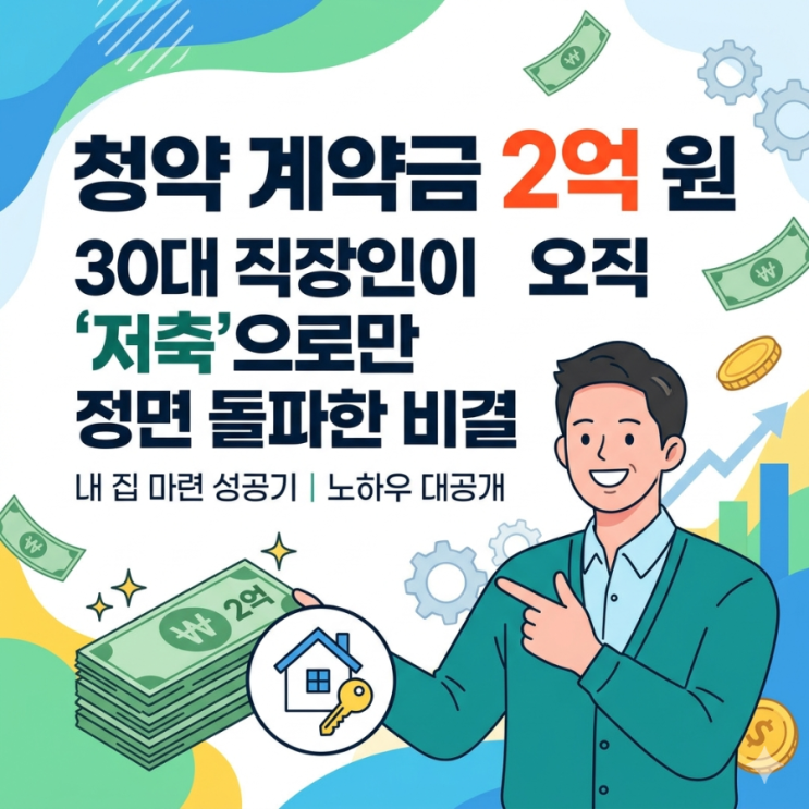  내 집 마련의 첫 관문! 청약 계약금 2억 원, 30대 직장인이 오직 '저축'으로만 정면 돌파한 비결
