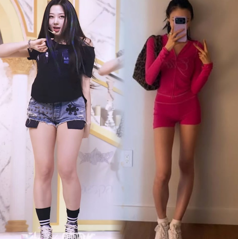 "데뷔 초 통통했던 지젤이 멤버 중 가장 얇아졌다고?" 어깨에서 손목선까지 싹 도려낸 식단