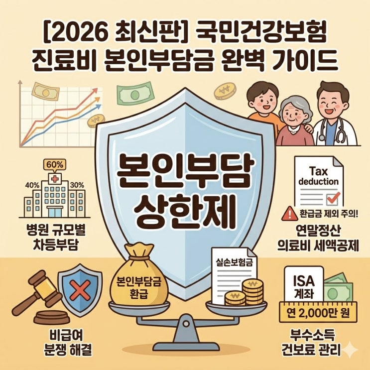  국민건강보험 진료비 본인부담금 계산법과 영수증 보는 법 완벽 정리
