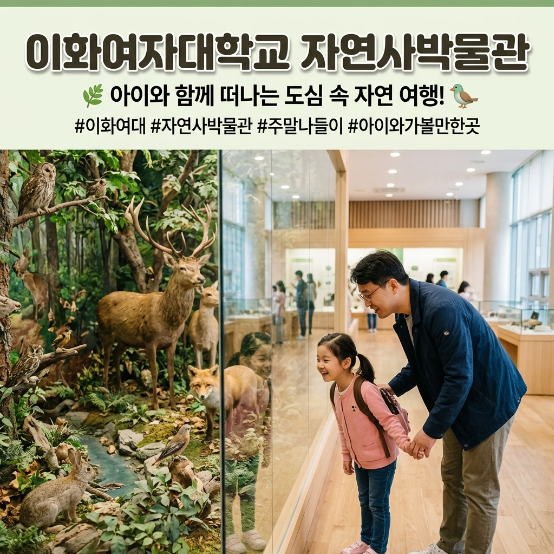  이화여대 자연사박물관 아이랑 주말 실내 나들이 솔직후기