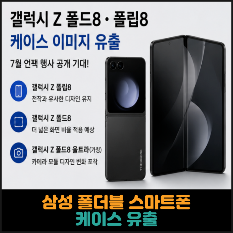  삼성 폴더블 스마트폰 케이스 유출