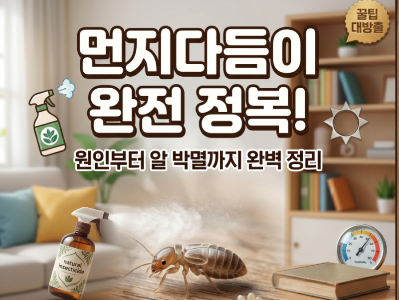 먼지다듬이 퇴치법 원인과 알 박멸까지