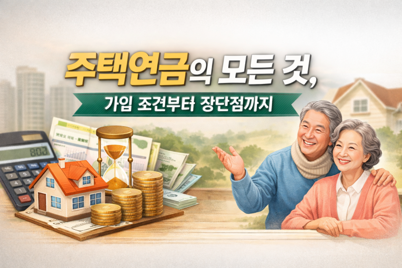 주택연금의 모든 것, 가입 조건부터 장단점까지