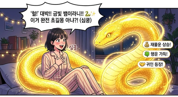 노란 뱀 나오는 꿈