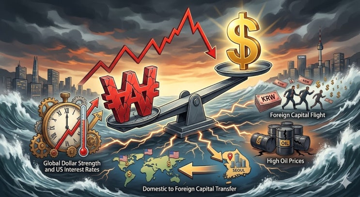 <b>원달러</b> <b>환율</b> 1560원, IMF·리먼 수준 17년 만에 <b>최고</b>! 원화... 