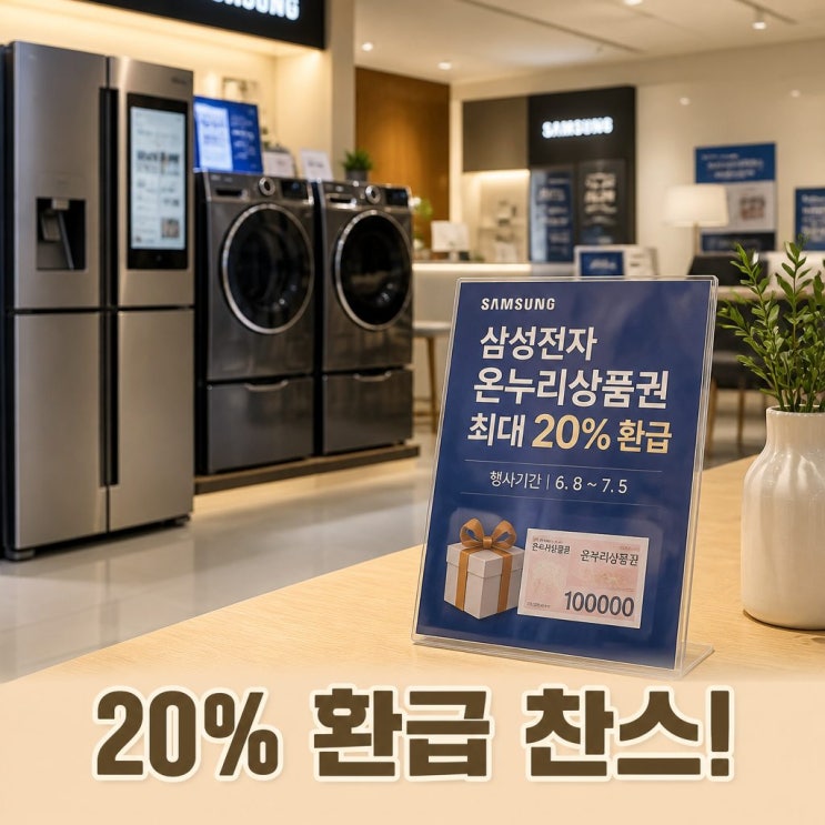  삼성전자 온누리상품권 20% 환급 총정리