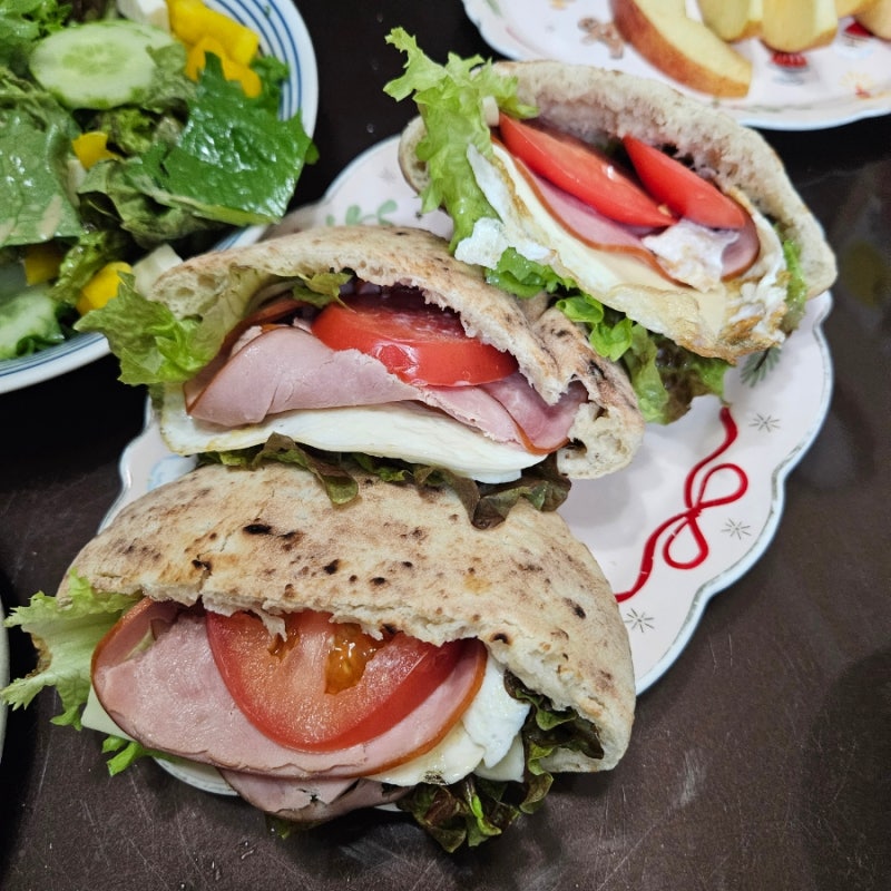 코스트코 피타브레드 주말 브런치 레시피, 포켓 샌드위치 피자 등
