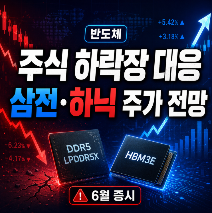 주식 하락장 대응방법 삼전 <b>하닉</b> 주가 전망