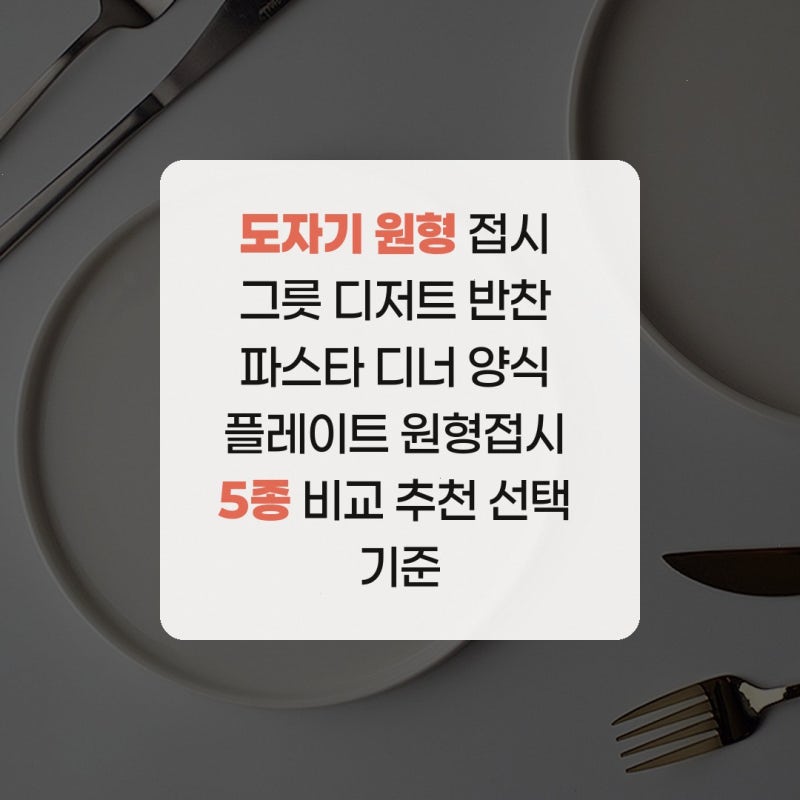 도자기 원형 접시 그릇 디저트 반찬 파스타 디너 양식 플레이트 원형접시 5종 비교 추천 선택....