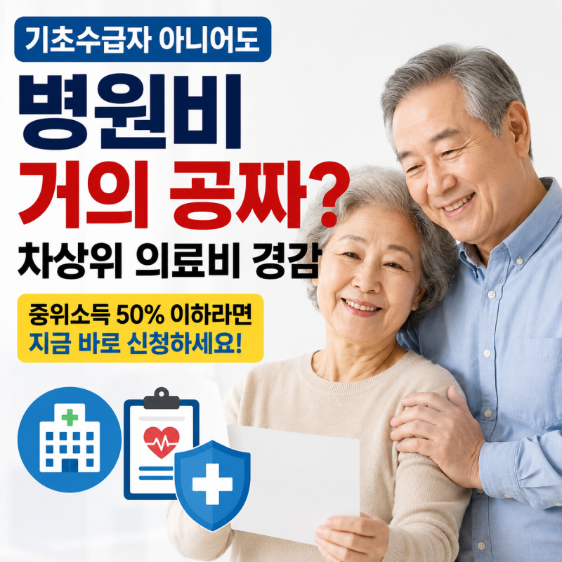 기초수급자 아니어도 병원비 거의 공짜? 차상위 의료비 경감