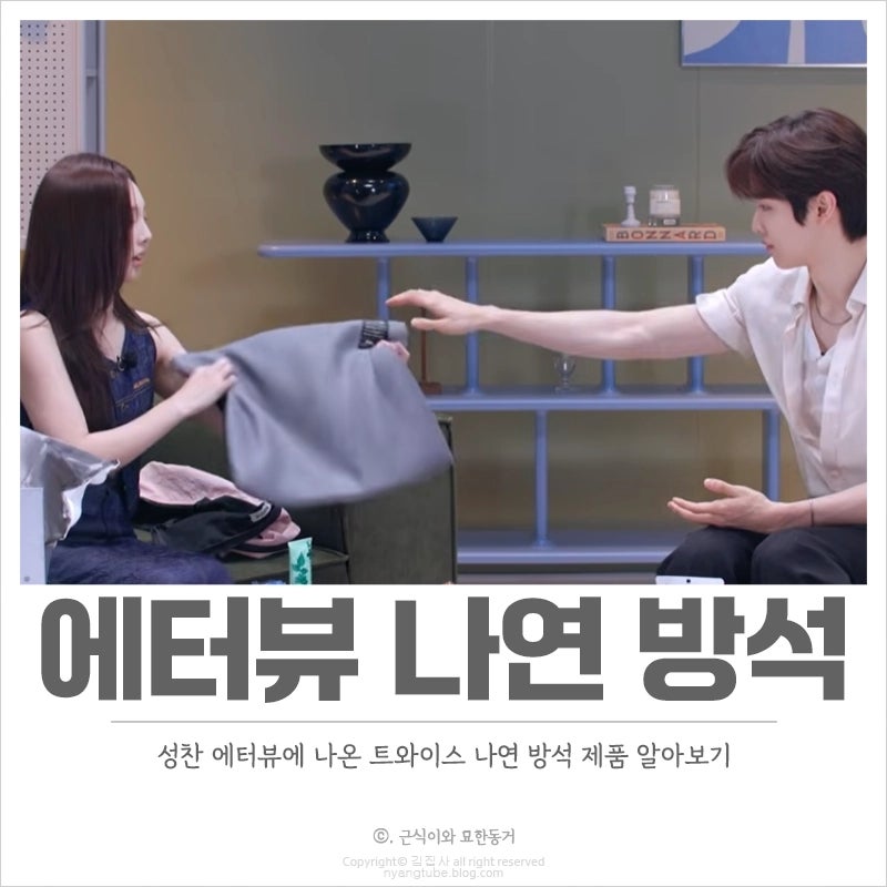 트와이스 나연 방석 밸런스온 기능성 프리미엄 시트 무하중방석