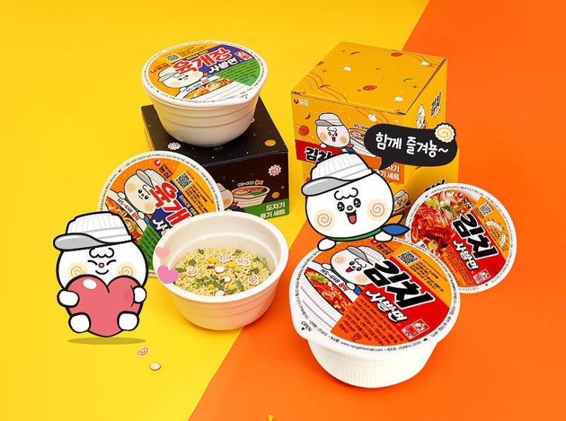 농심 육개장사발면&김치사발면 도자기 용기 공식 굿즈 소개