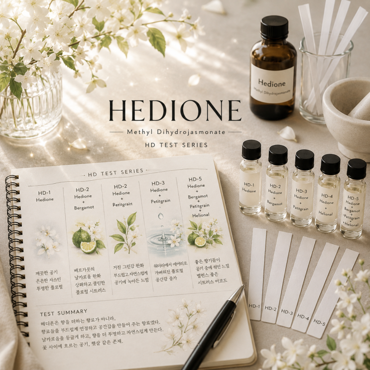  Hedione Structure Study / 향수에 공기를 넣는 향료, 헤디온은 무엇을 바꾸는가?
