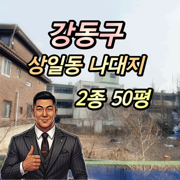  강동구 상일동 토지 경매 개발부지 2종 대지 50평대 2025타경51083