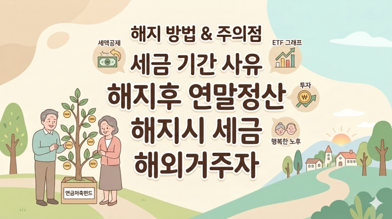 연금저축펀드 중도해지 총정리: 해지 방법, 세금, 기간 , 사유, 주의점 및 해외거주자 가이드