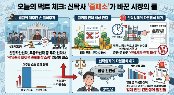  [충격 진단] "시행사 에쿼티(지분) 전액 증발"…책임준공 '줄패소'와 고금리 신탁계정대가 불러온 파멸의 시나리오