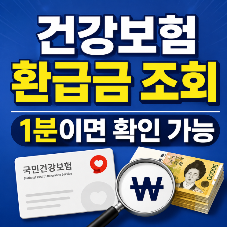  건강보험 환급금 조회 방법, 숨은 돈 찾기 1분 확인