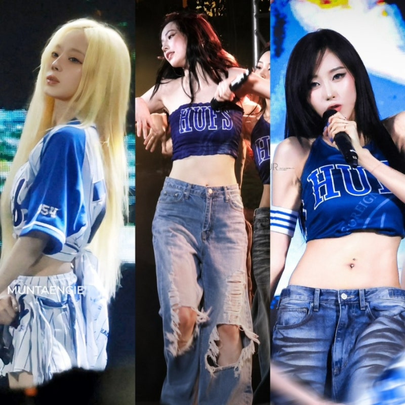 aespa at HUFS! Karina's Ripped Jeans, Giselle's Jeans, Winter's Sneakers: Outfit Info from the Festival