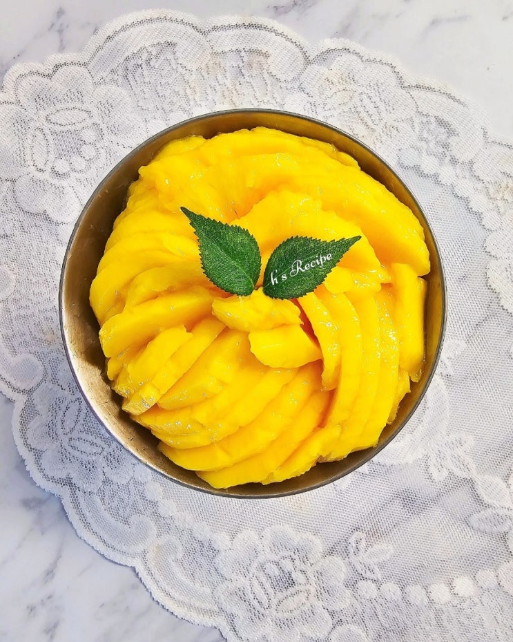  호텔 망고빙수 만들기 제빙기 놉 초간단 꿀팁! 망고자르기는 이렇게