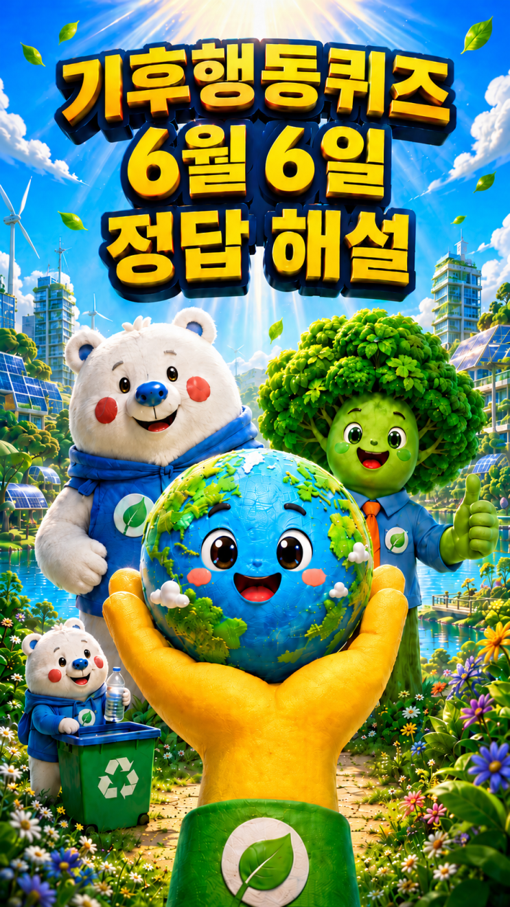  기후행동퀴즈 6월 6일 정답 공개, 오늘 문제 해설·이산화탄소와 온실가스