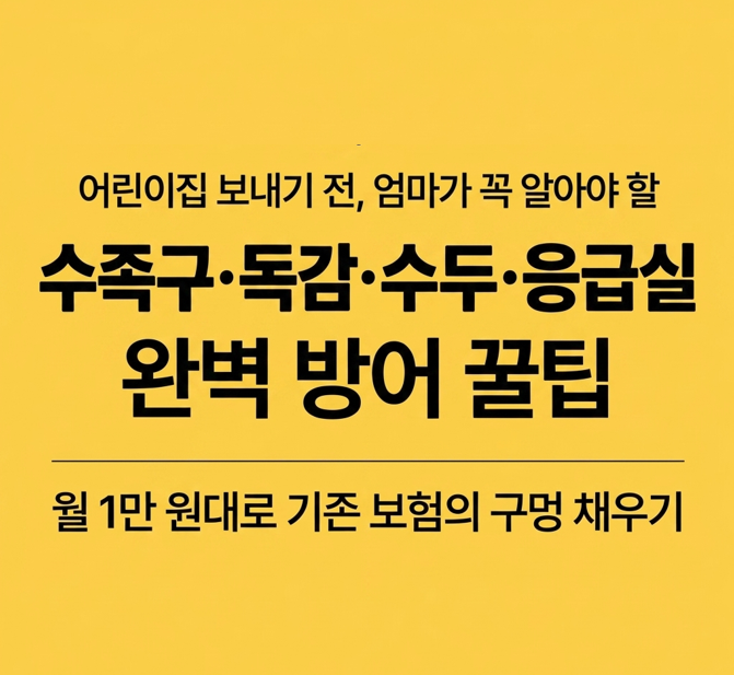 KB손해 수족구 독감 수두 응급실까지 어린이집 보내기 전 엄마가 꼭 알아야 할 감염병 보험 ....