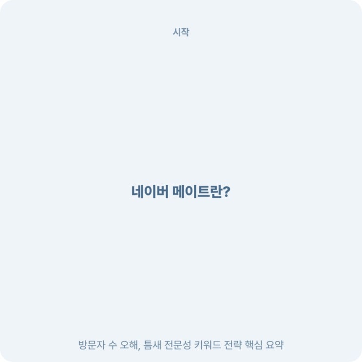  네이버 메이트 선정 기준 초보 블로거를 위한 틈새 키워드 전략 후기